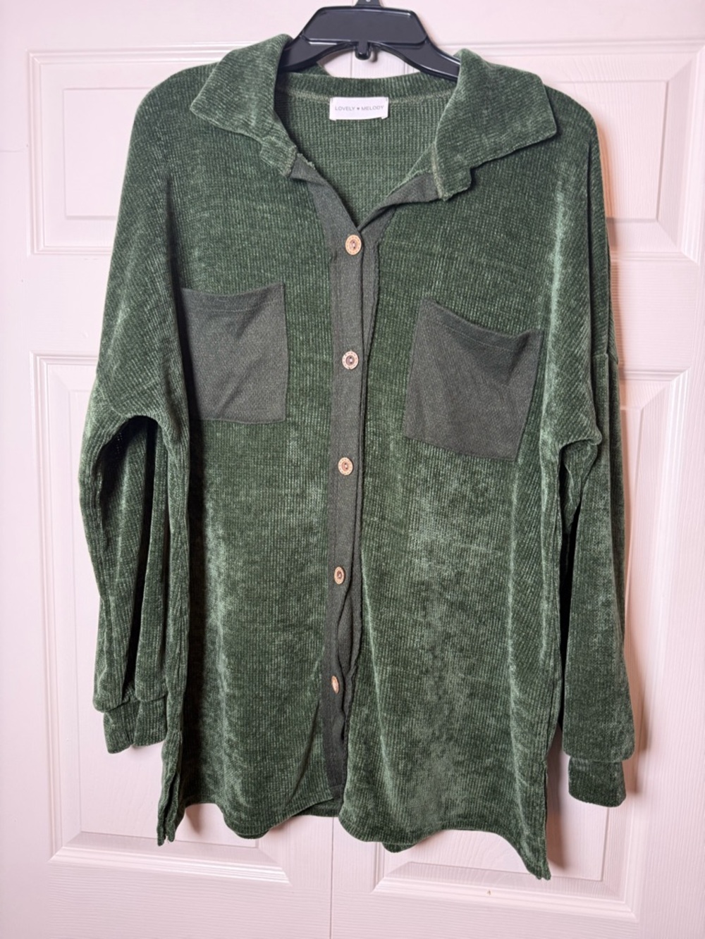 Lovely Melody Uniquely You Solid Olive‎ Shacket